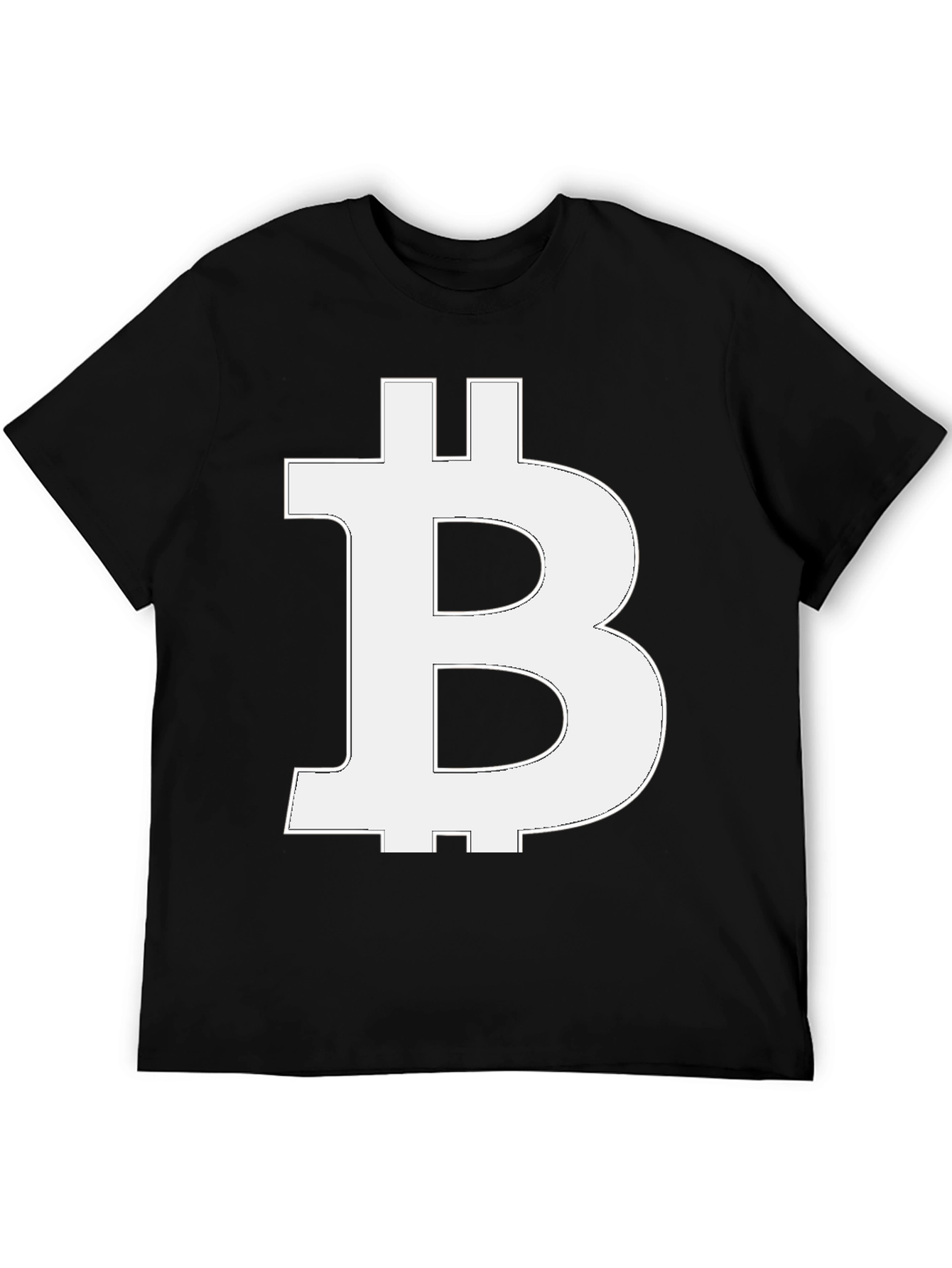 Bitcoin Logo Graphic Tee - Black Crypto T-Shirt