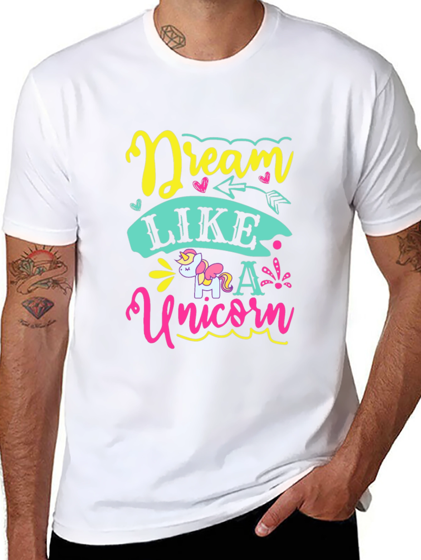 Dream Like a Unicorn Black T-Shirt