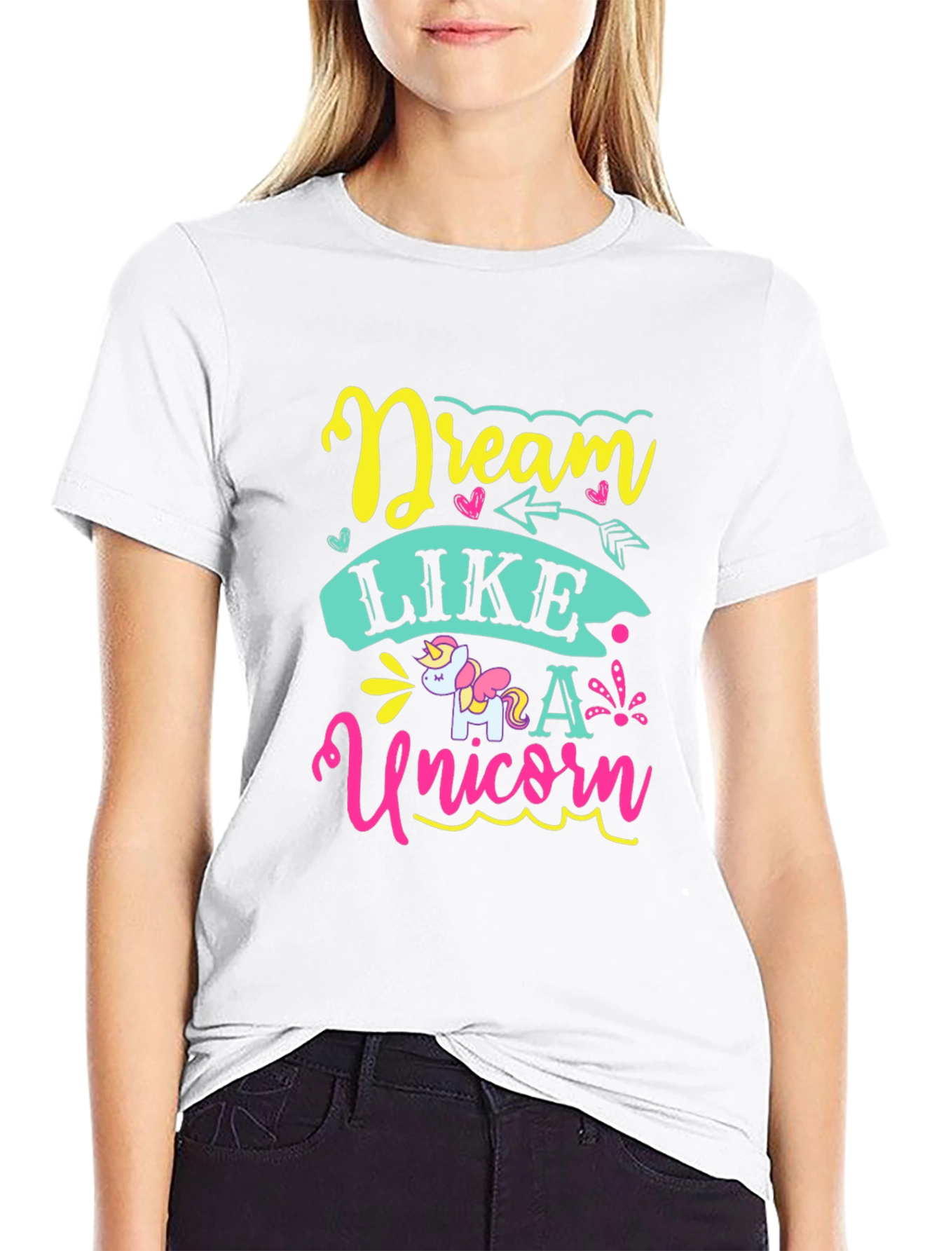 Dream Like a Unicorn Black T-Shirt