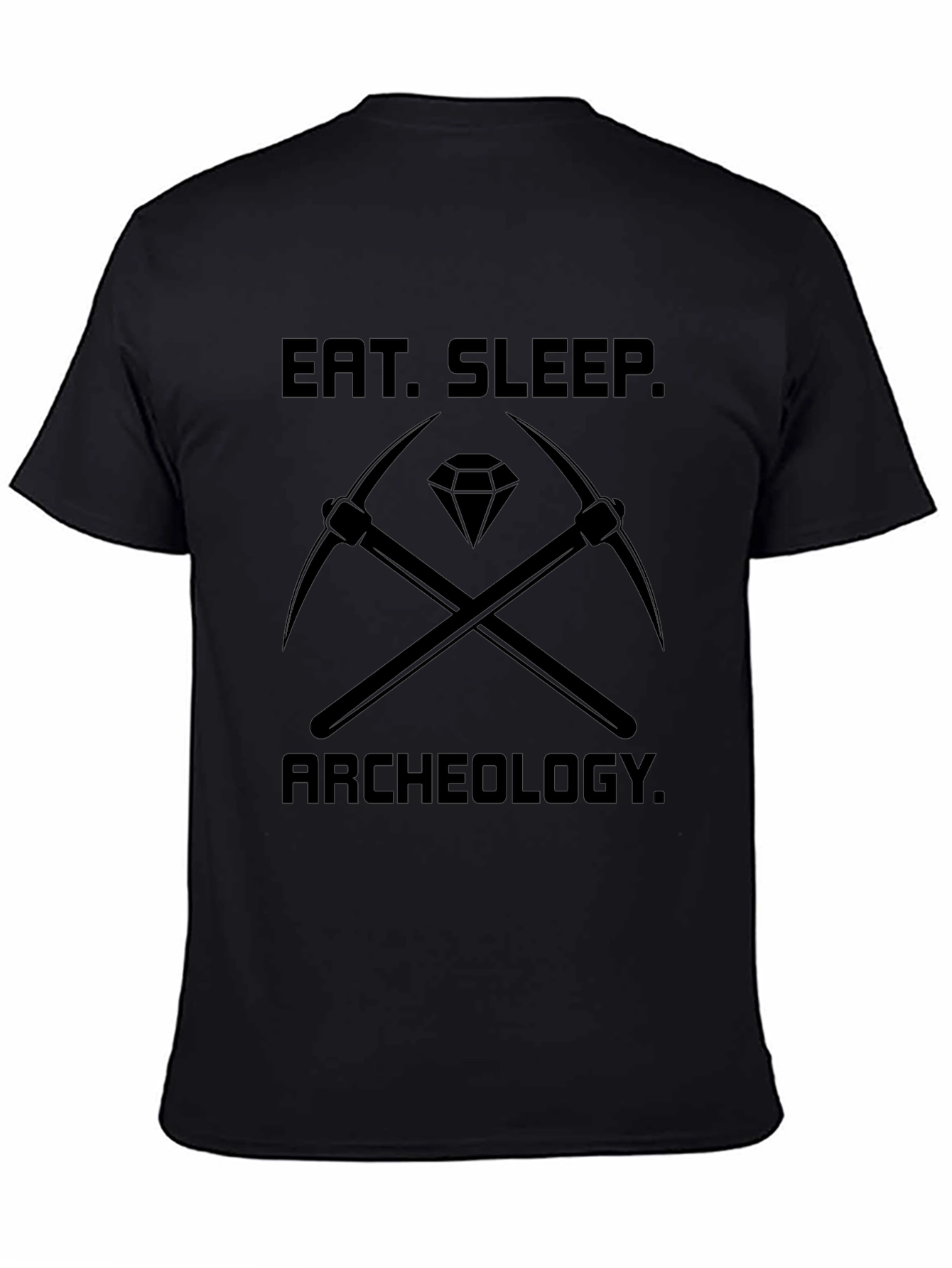 Eat Sleep Archeology Black T-Shirt