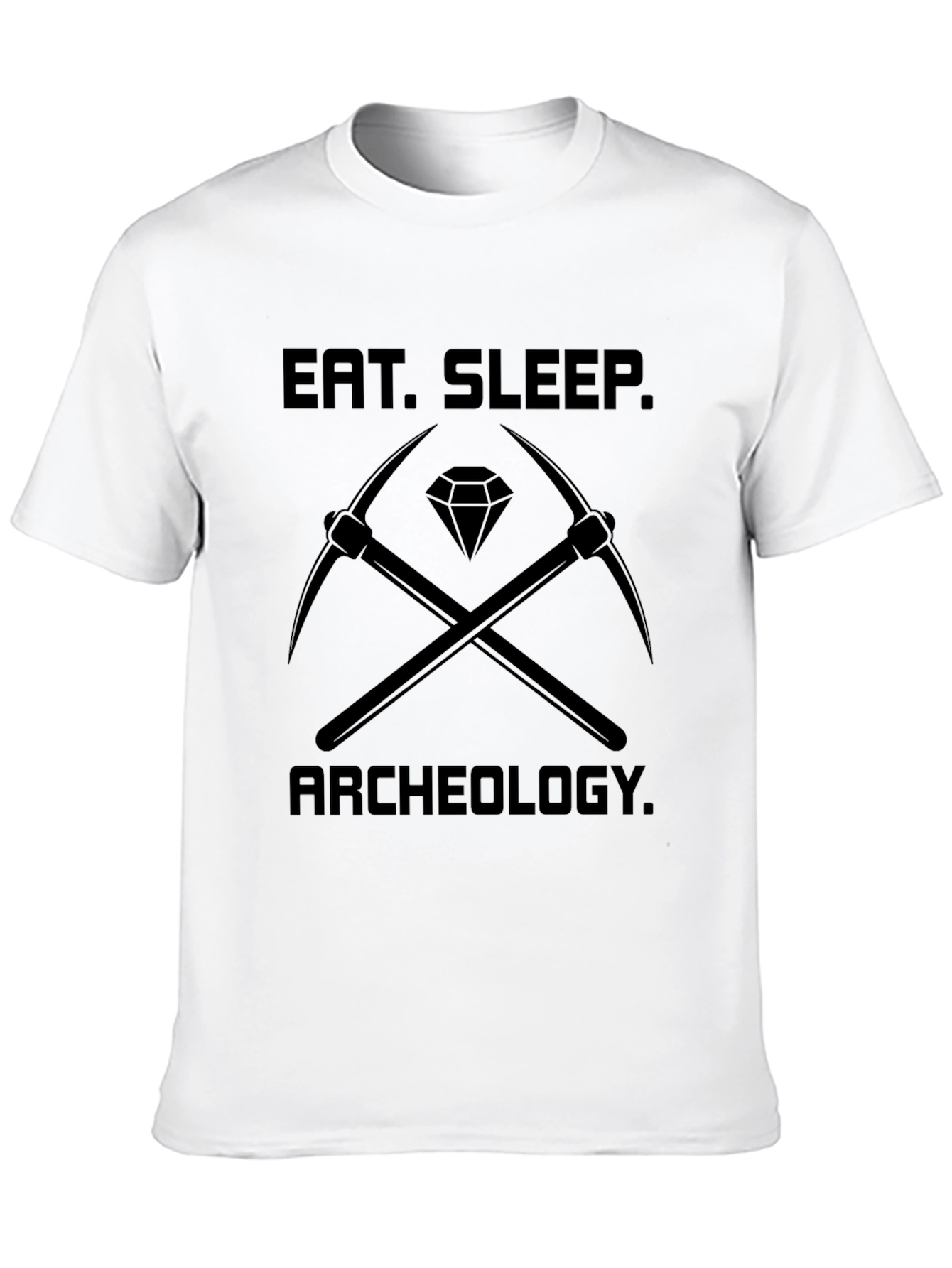 Eat Sleep Archeology Black T-Shirt