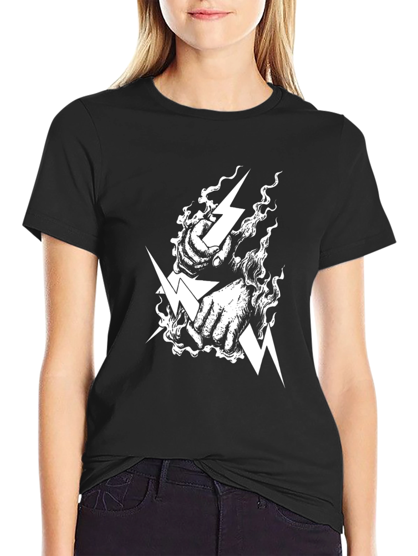 Electric Fist Graphic T-Shirt - Rock Concert Ready