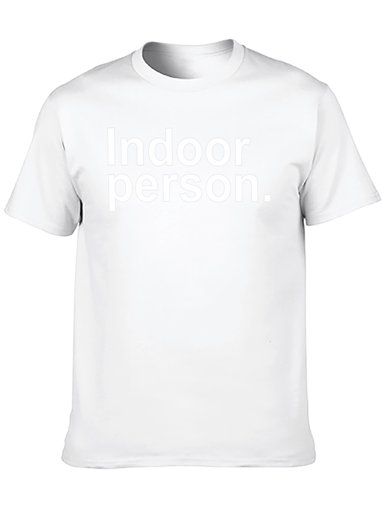 Indoor Person Graphic Tee - Comfy & Stylish