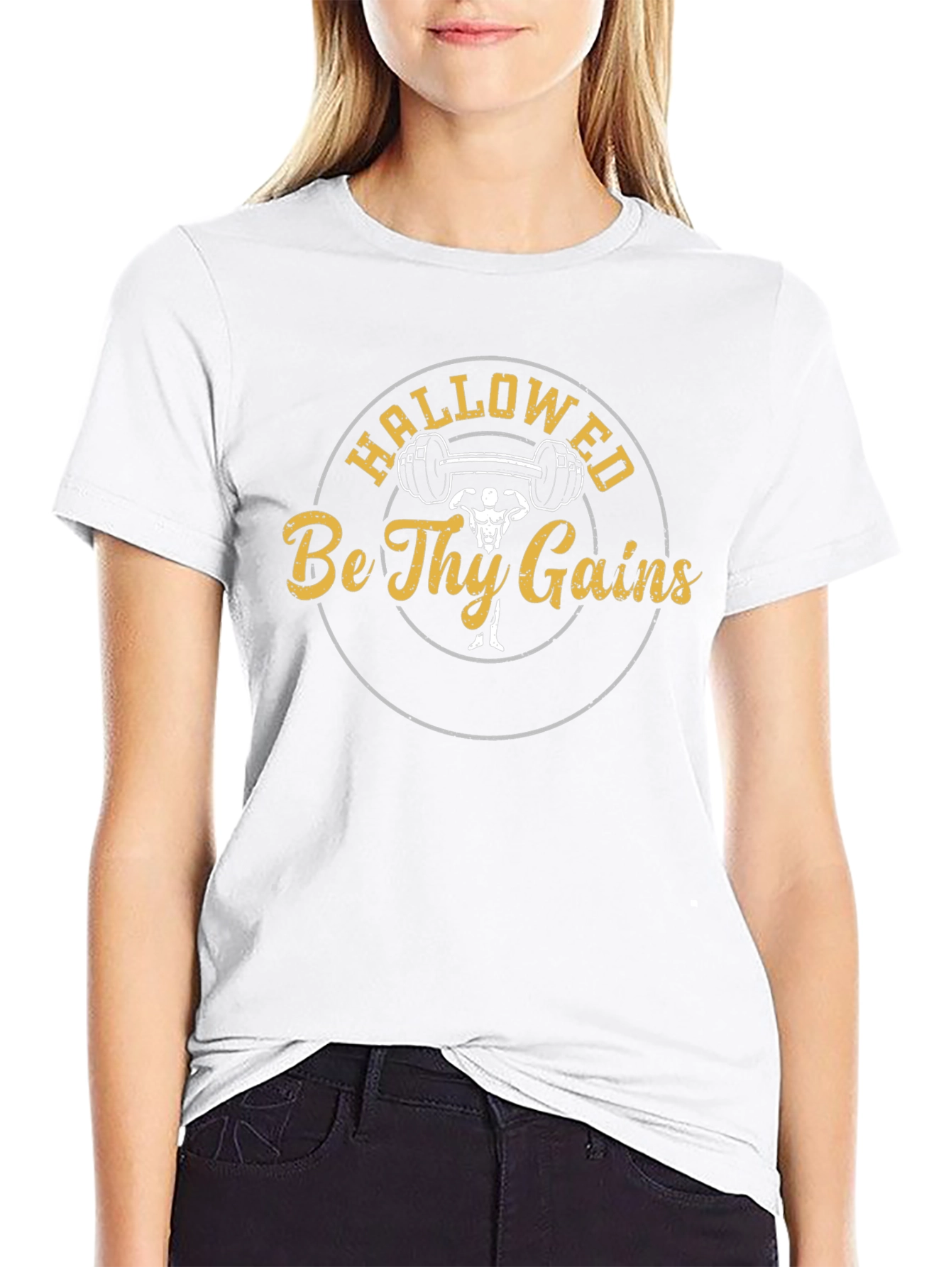 Hallowed Be Thy Gains Gym T-Shirt