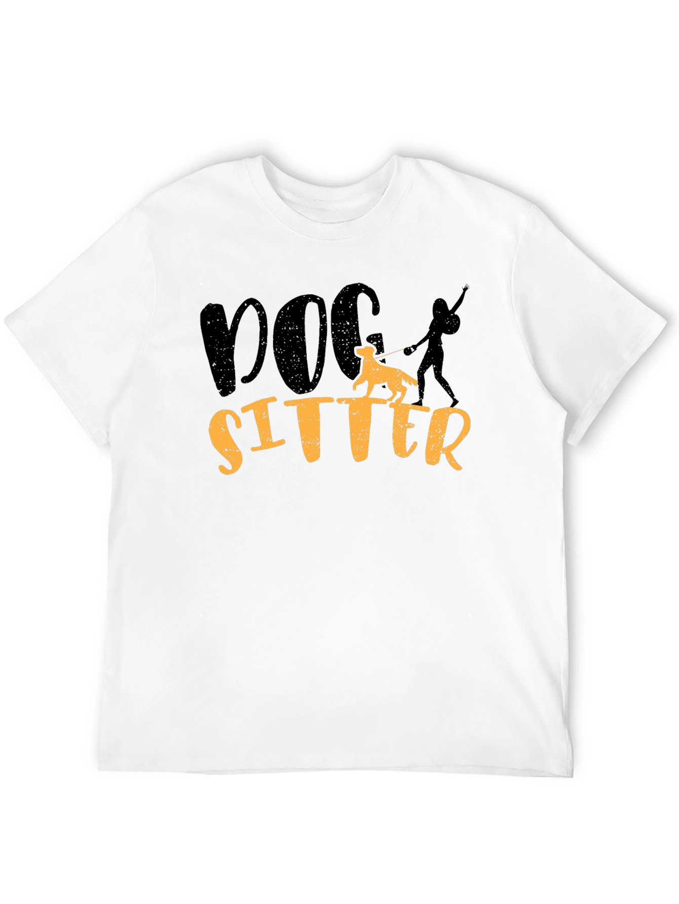 Dog Sitter Graphic Tee - Comfortable Black T-Shirt