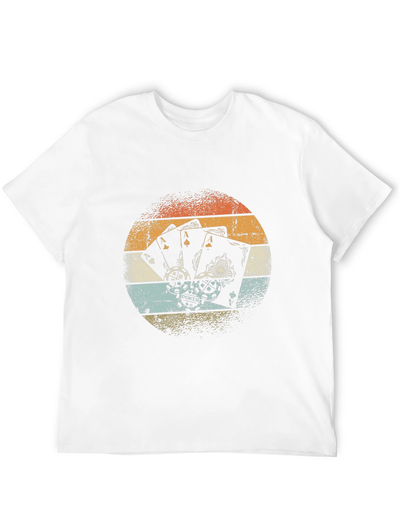 Retro Poker Aces Graphic Tee - Lucky Hand T-Shirt