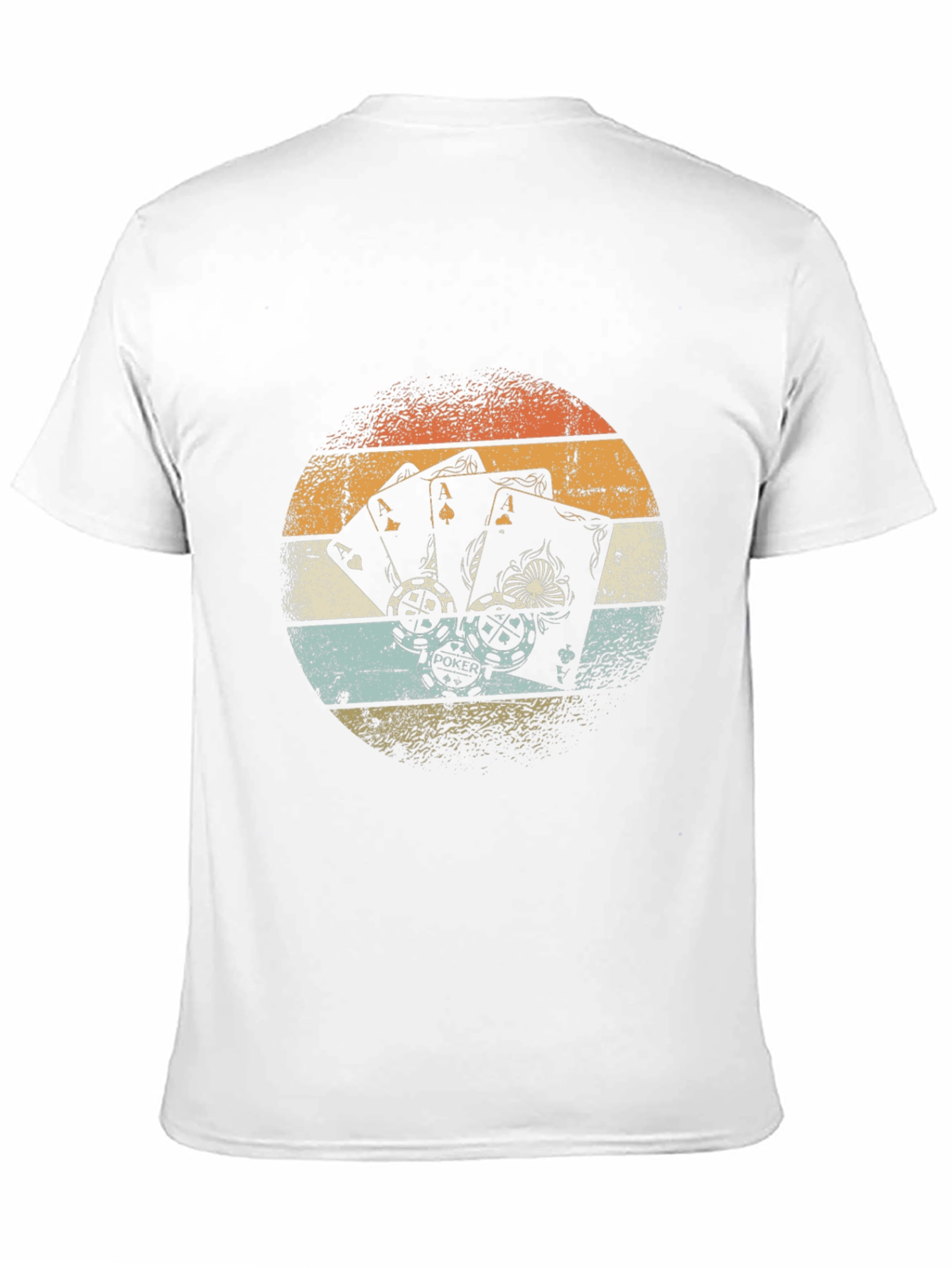 Retro Poker Aces Graphic Tee - Lucky Hand T-Shirt