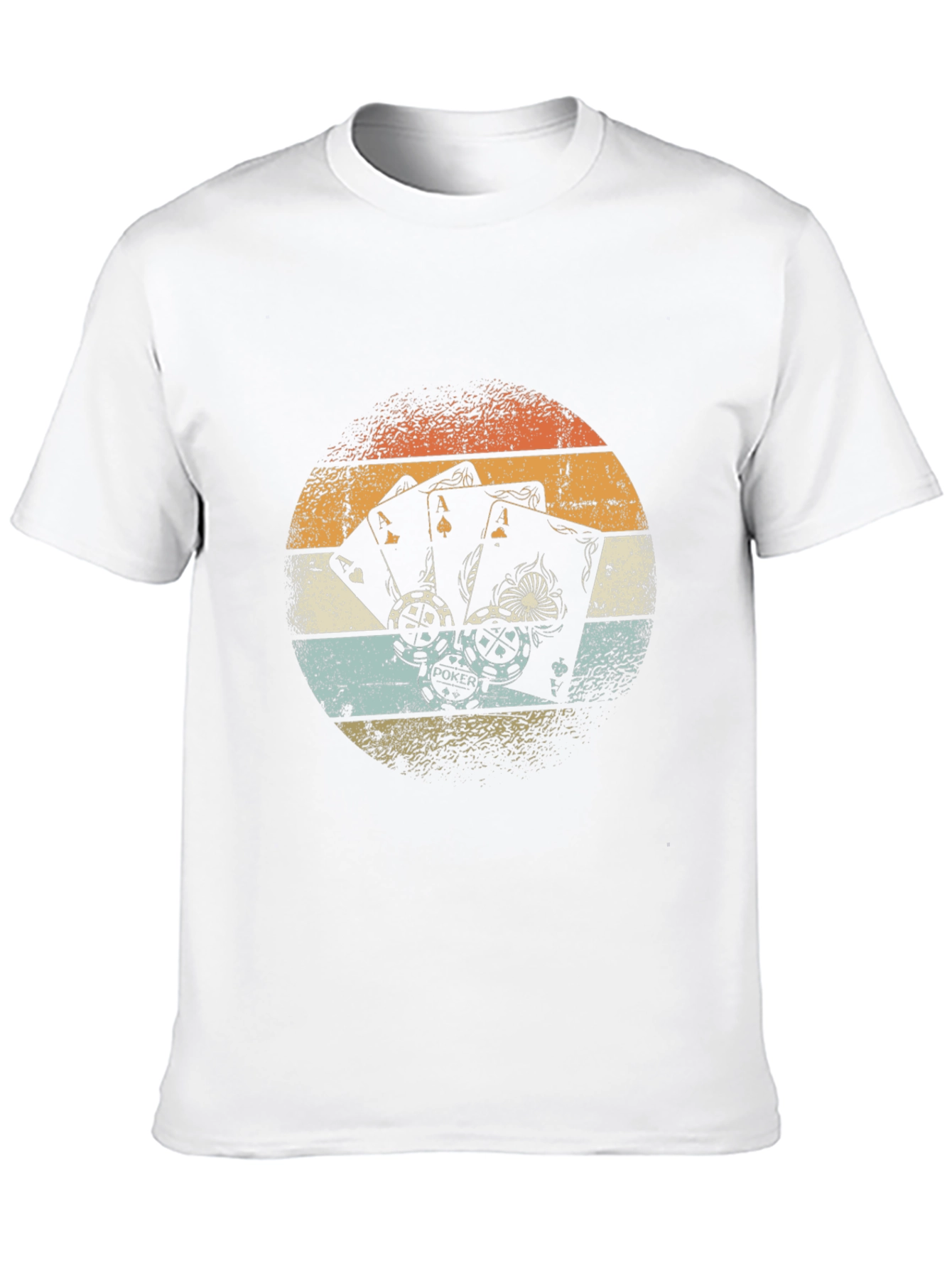 Retro Poker Aces Graphic Tee - Lucky Hand T-Shirt