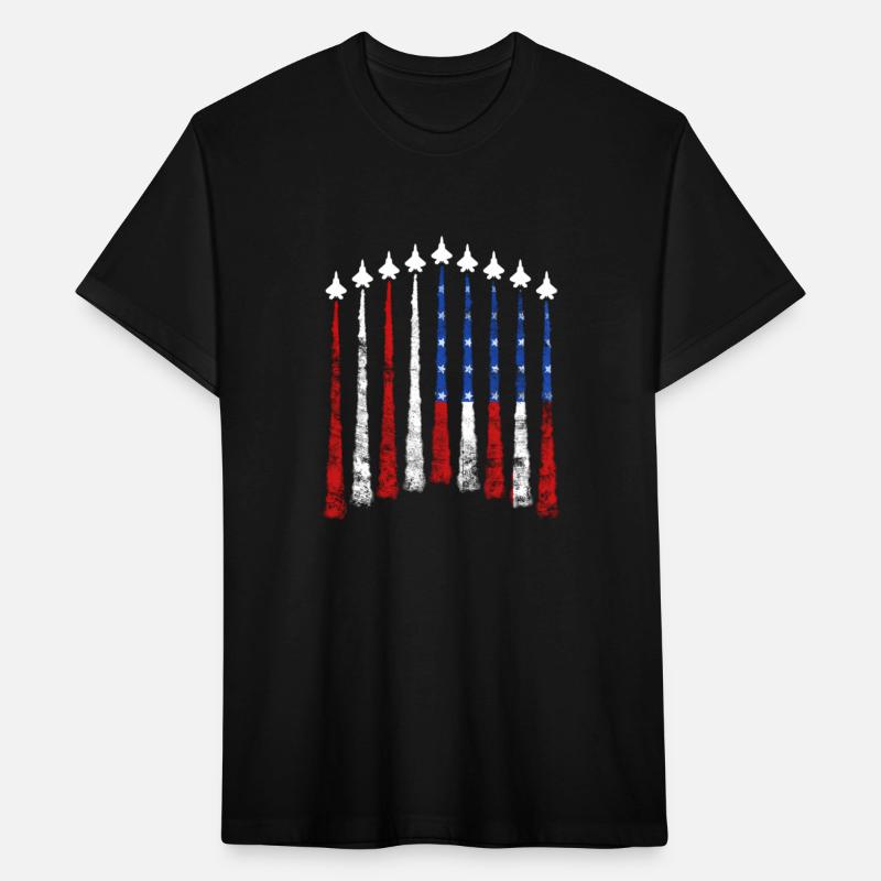 Fighter Air Plane Us Veterans y American Flag