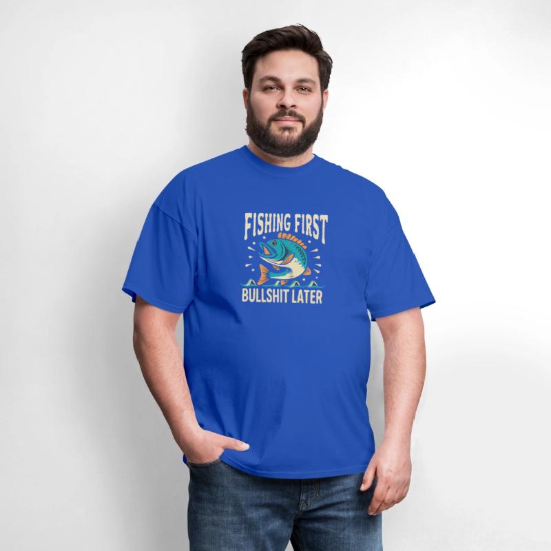 Fishing First Bullshit Later Trendy Design