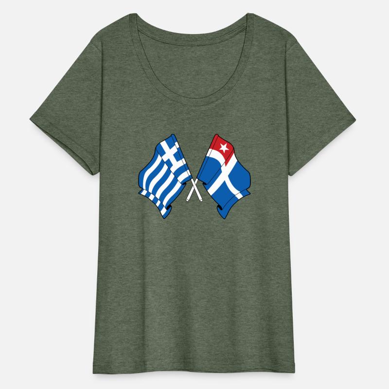 Flag of Greece and flag island crete