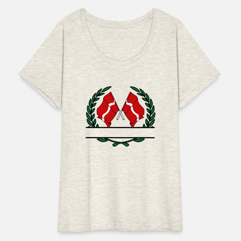 Flags Latvia laurel wreath banner