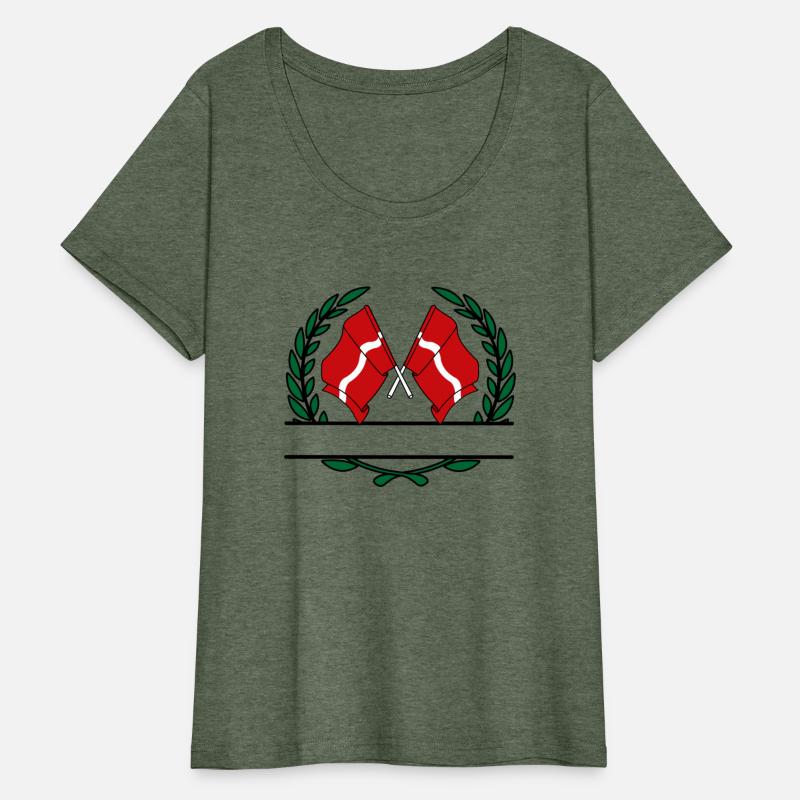 Flags Latvia laurel wreath banner