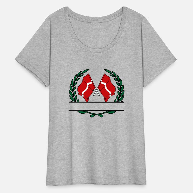 Flags Latvia laurel wreath banner