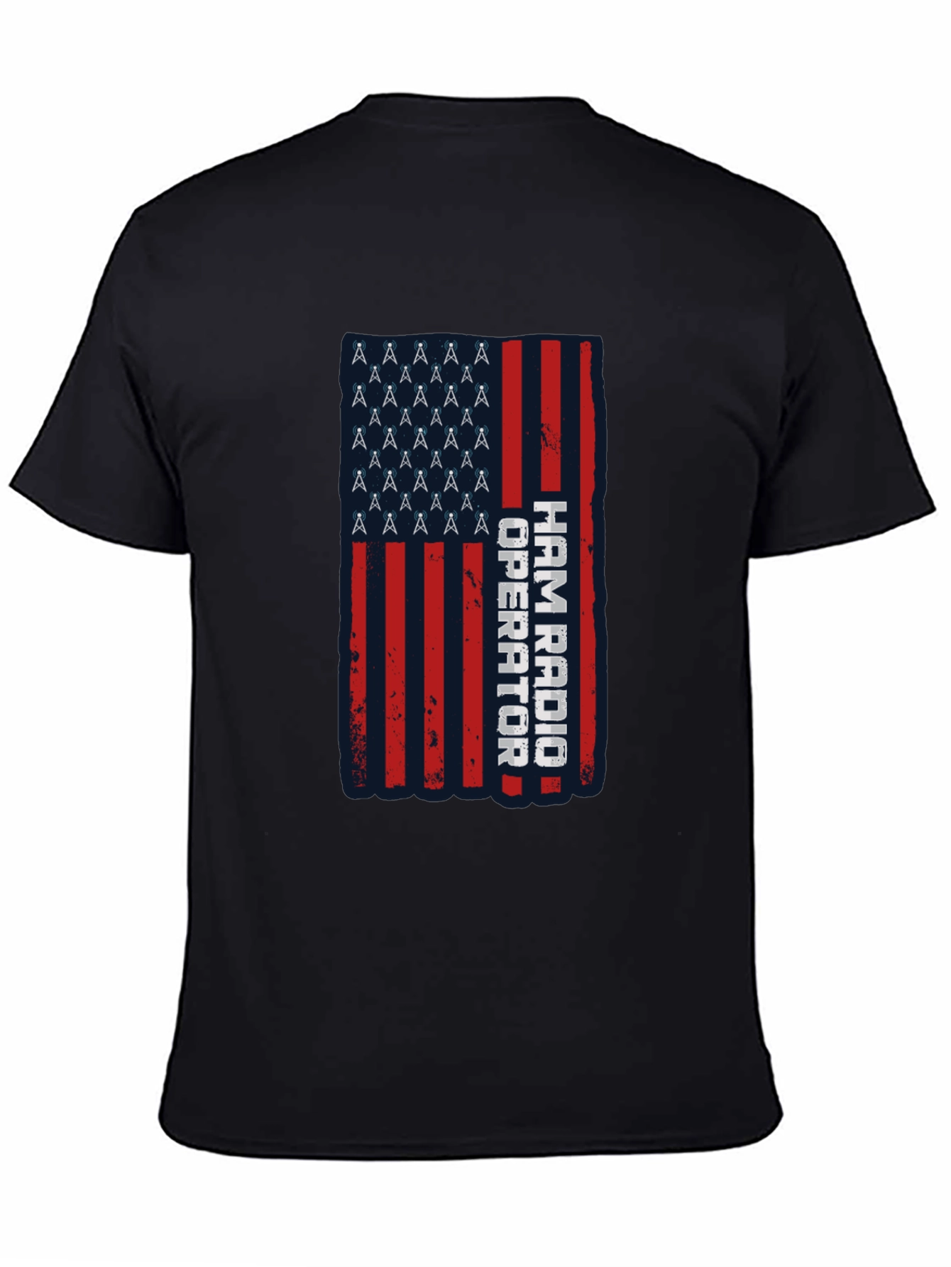 Ham Radio Operator American Flag T-Shirt