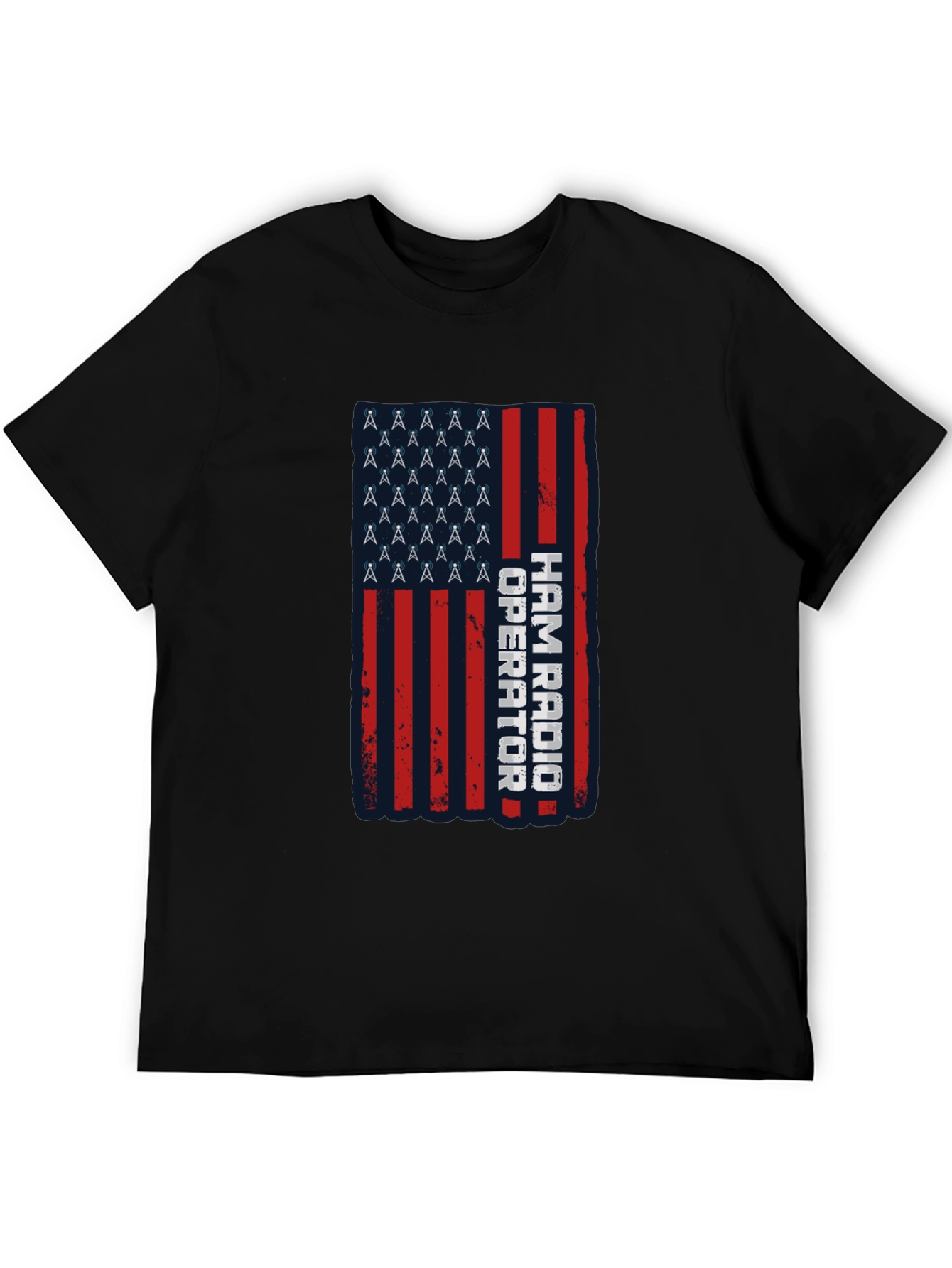 Ham Radio Operator American Flag T-Shirt