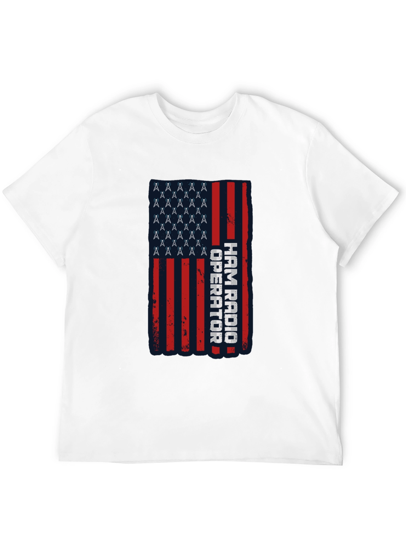 Ham Radio Operator American Flag T-Shirt