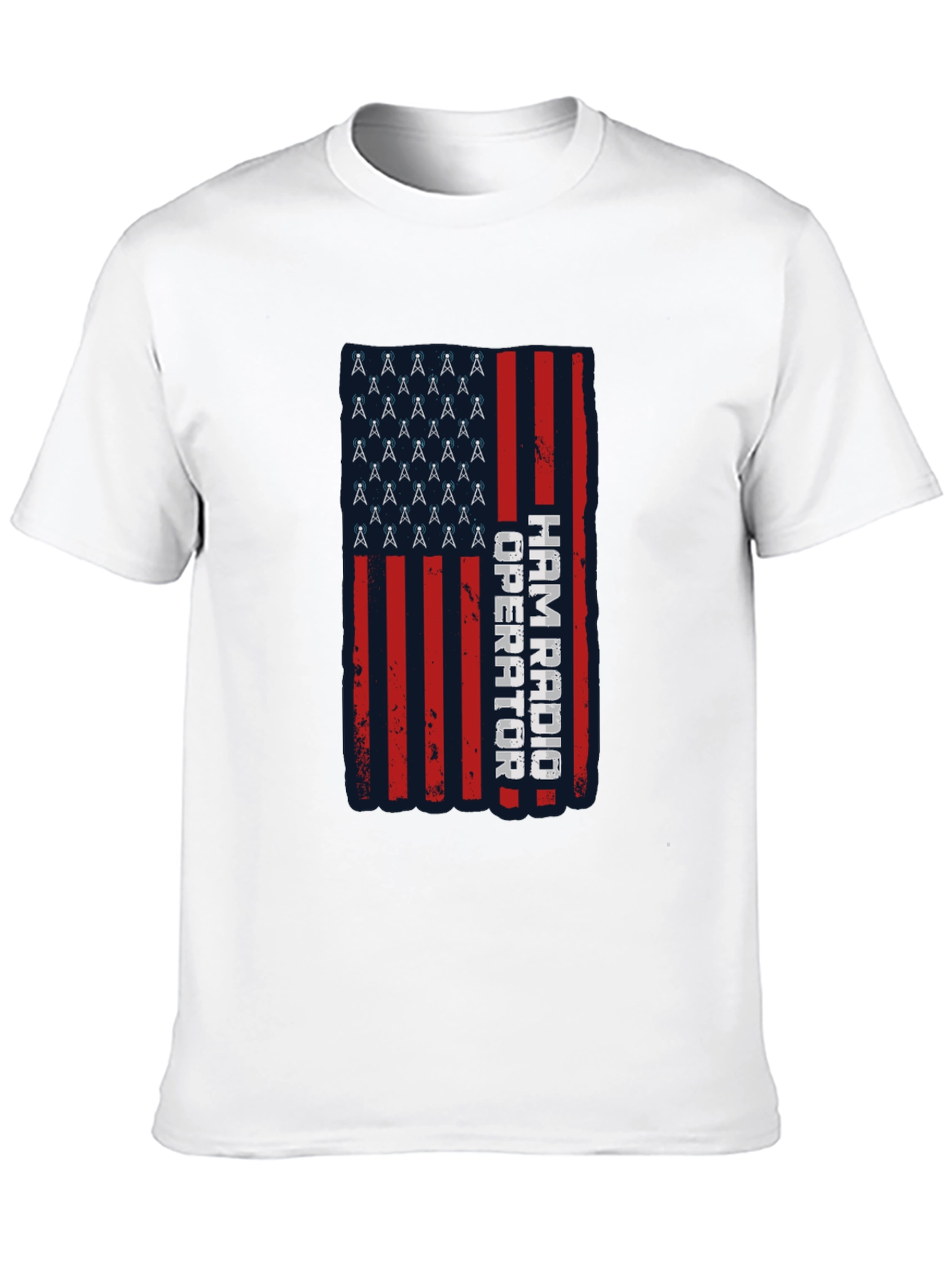 Ham Radio Operator American Flag T-Shirt