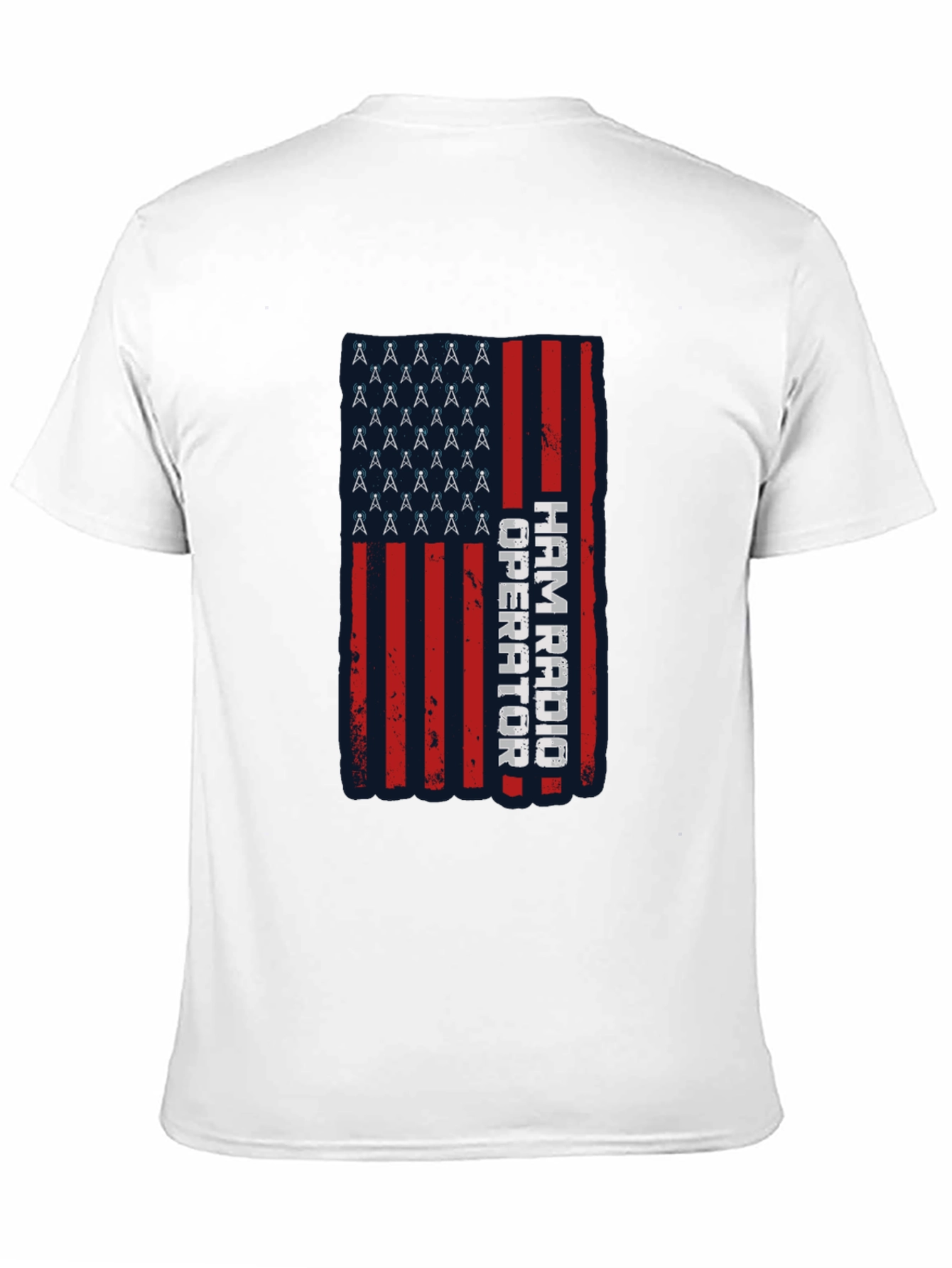Ham Radio Operator American Flag T-Shirt