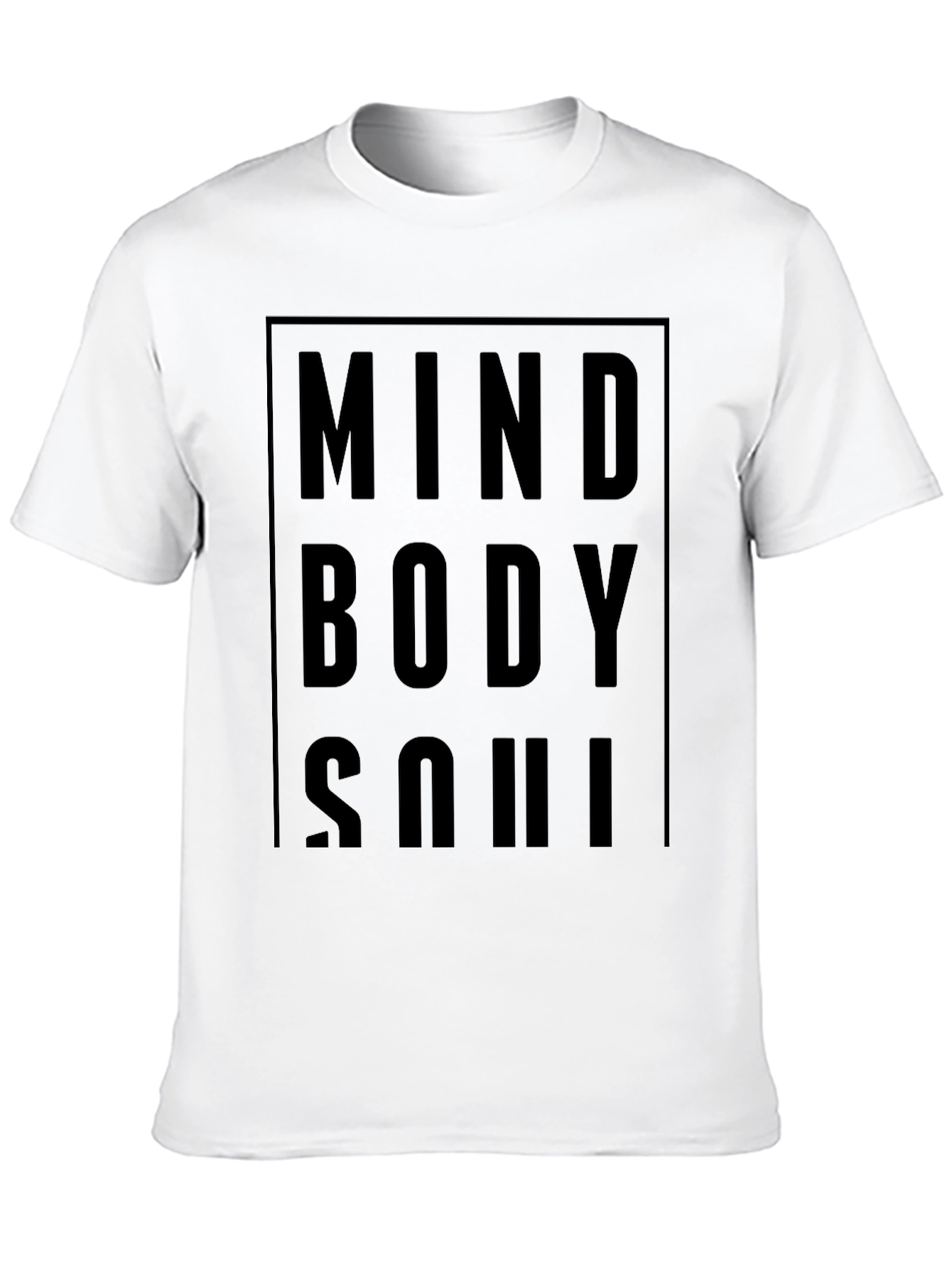 Mind Body Soul Graphic Tee - Black