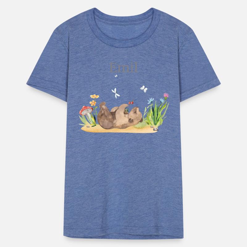 Forest Animal Bear Flowers Name Emil