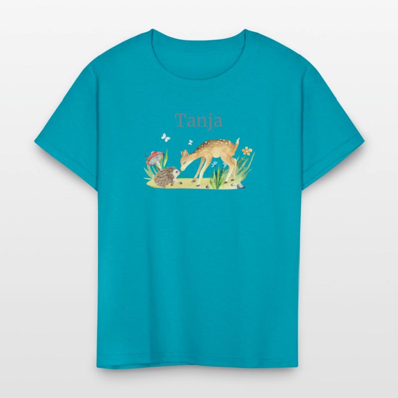 Forest Animal Deer Hedgehog Flowers Name Tanja