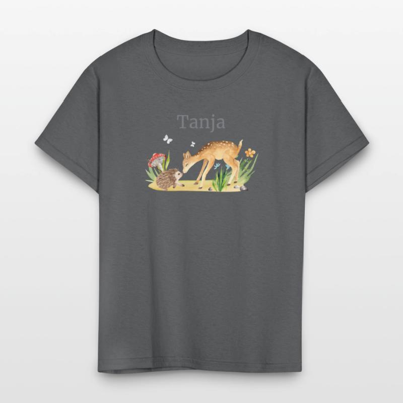 Forest Animal Deer Hedgehog Flowers Name Tanja