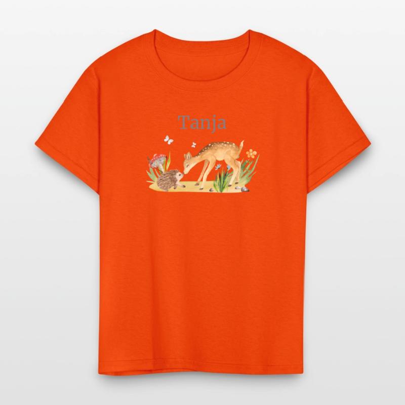 Forest Animal Deer Hedgehog Flowers Name Tanja