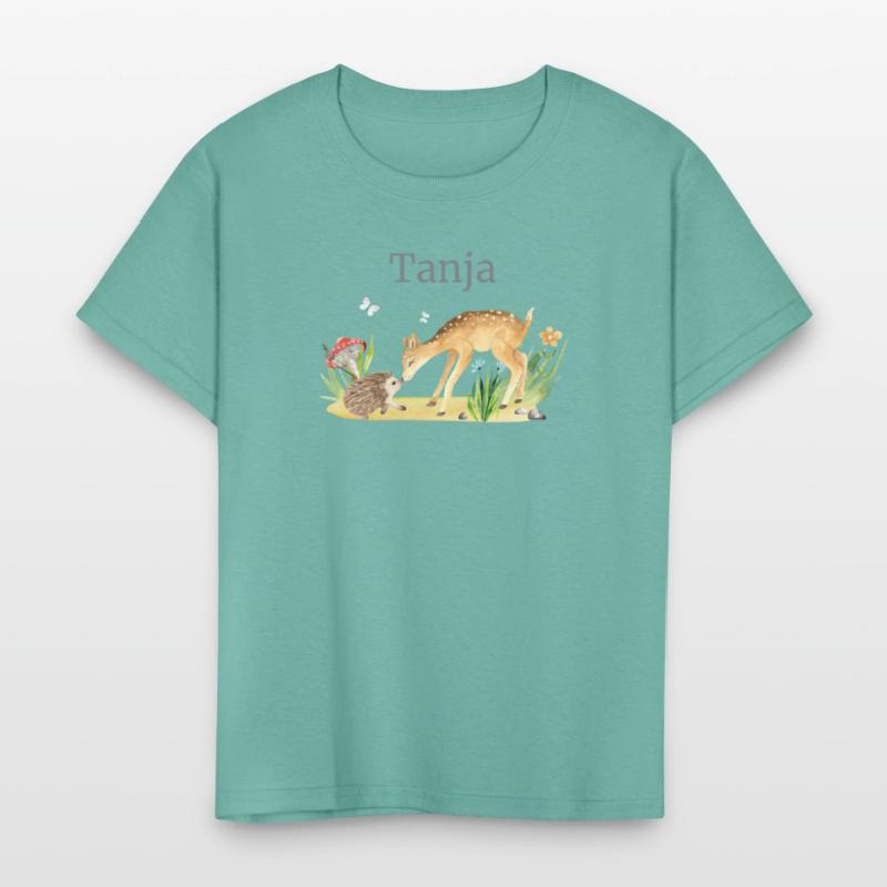 Forest Animal Deer Hedgehog Flowers Name Tanja
