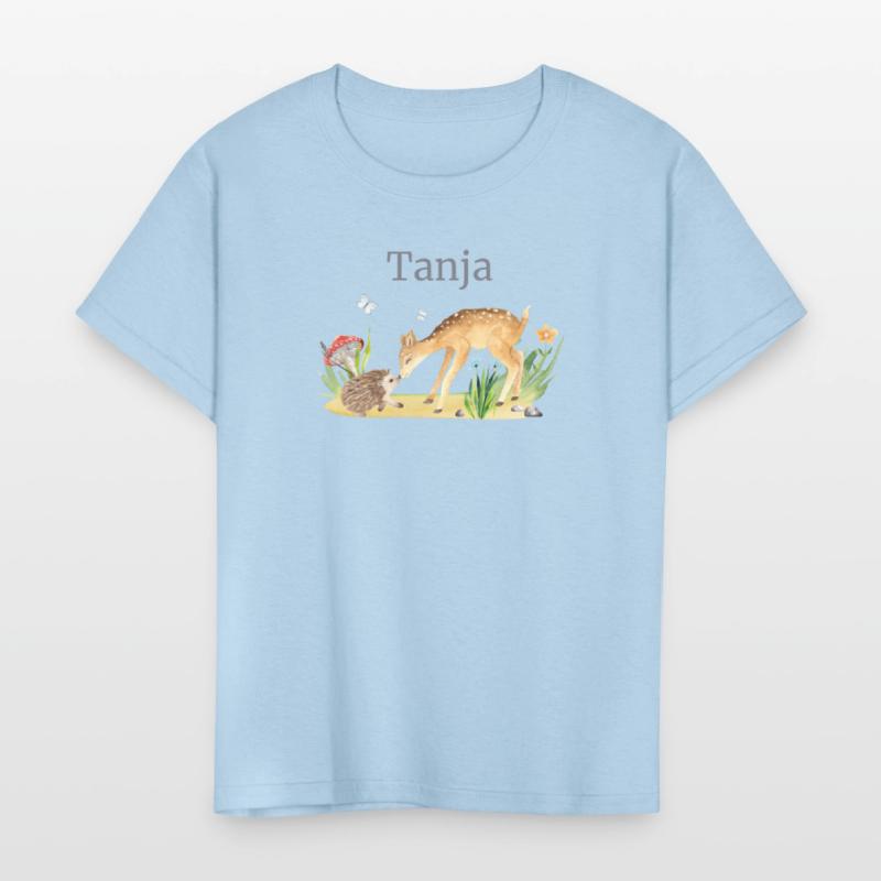Forest Animal Deer Hedgehog Flowers Name Tanja