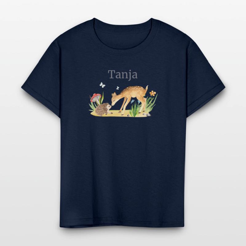 Forest Animal Deer Hedgehog Flowers Name Tanja