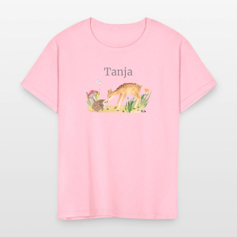 Forest Animal Deer Hedgehog Flowers Name Tanja