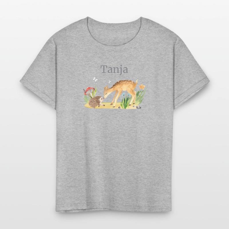 Forest Animal Deer Hedgehog Flowers Name Tanja
