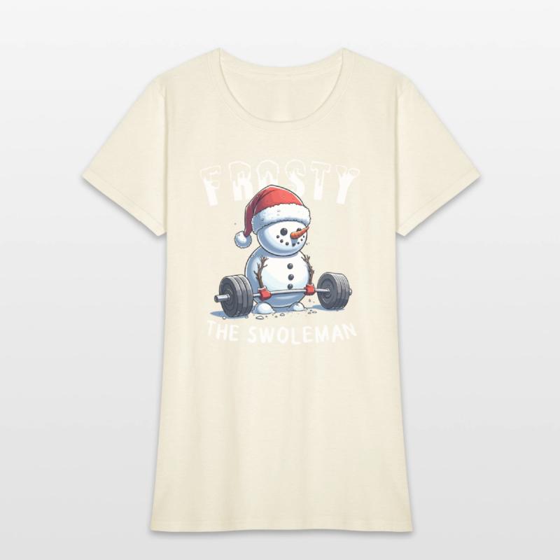 Frosty the Swoleman Christmas Funny Snowman Gym