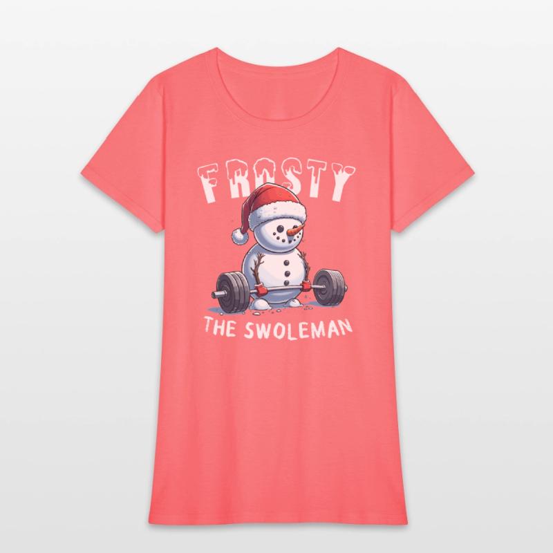 Frosty the Swoleman Christmas Funny Snowman Gym