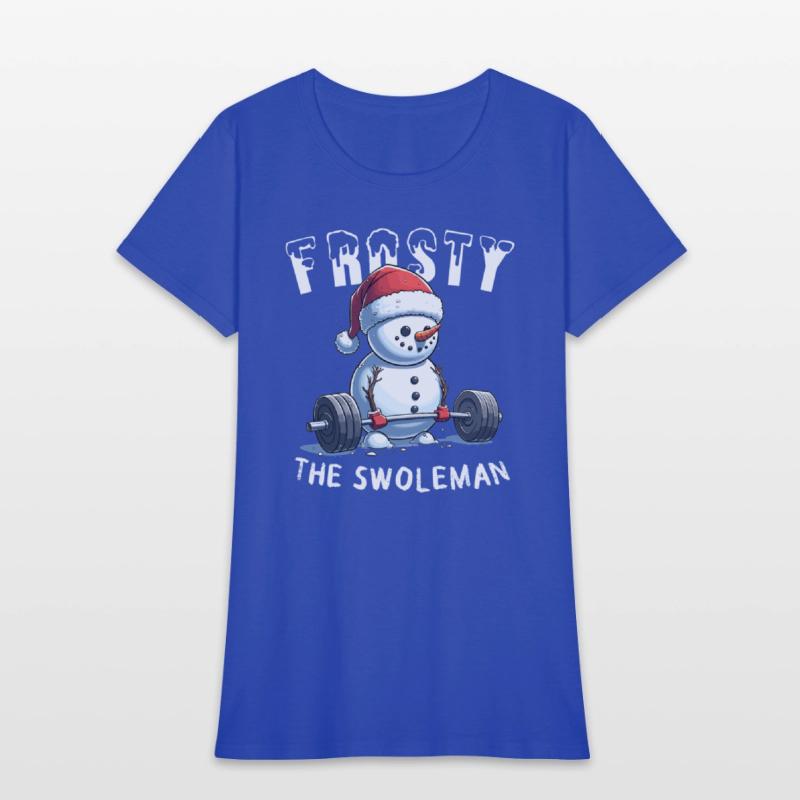 Frosty the Swoleman Christmas Funny Snowman Gym