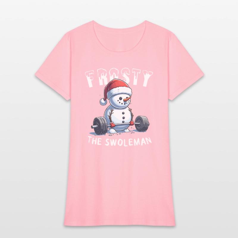 Frosty the Swoleman Christmas Funny Snowman Gym