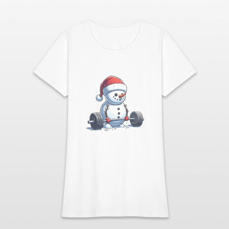 Frosty the Swoleman Christmas Funny Snowman Gym