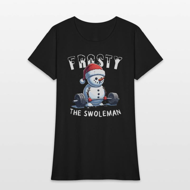 Frosty the Swoleman Christmas Funny Snowman Gym