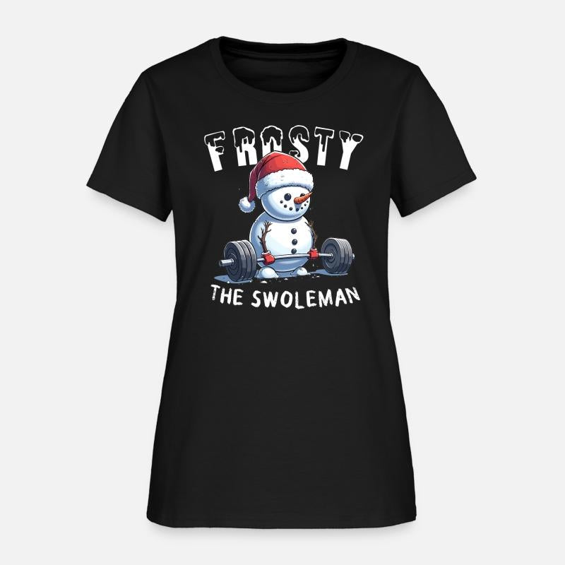 Frosty the Swoleman Christmas Funny Snowman Gym