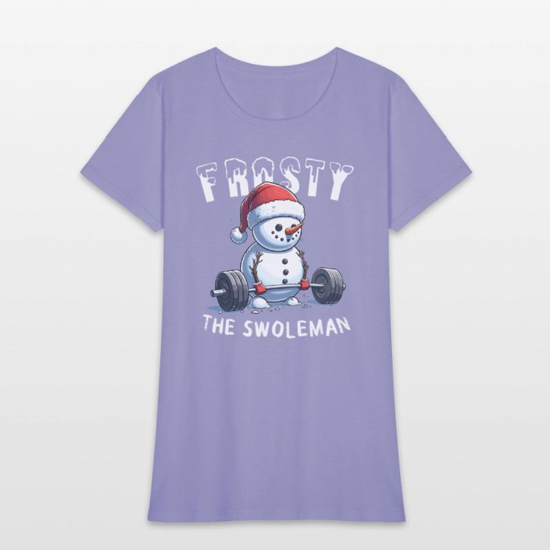 Frosty the Swoleman Christmas Funny Snowman Gym