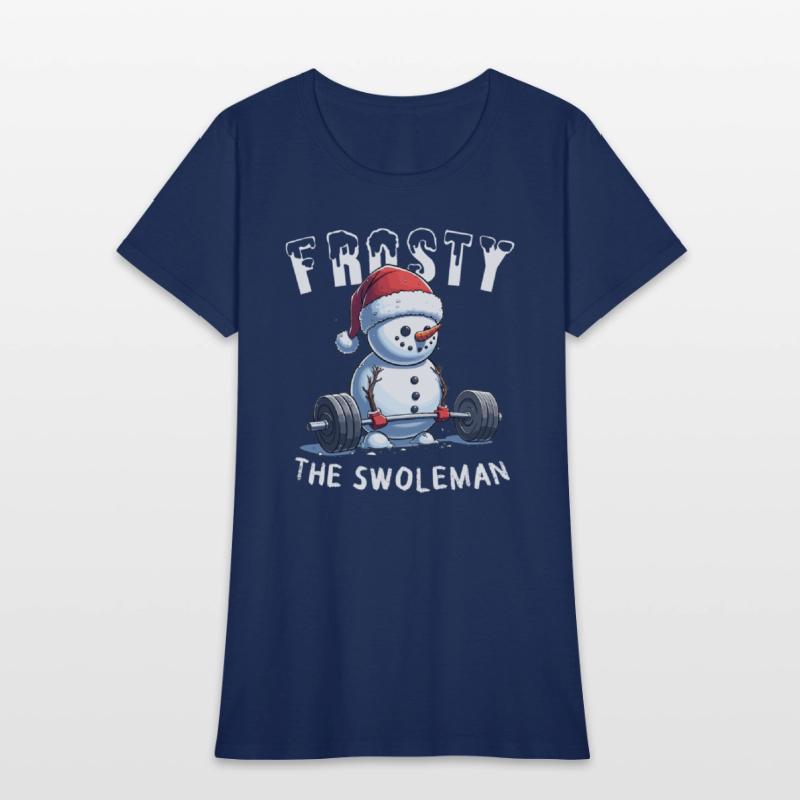 Frosty the Swoleman Christmas Funny Snowman Gym