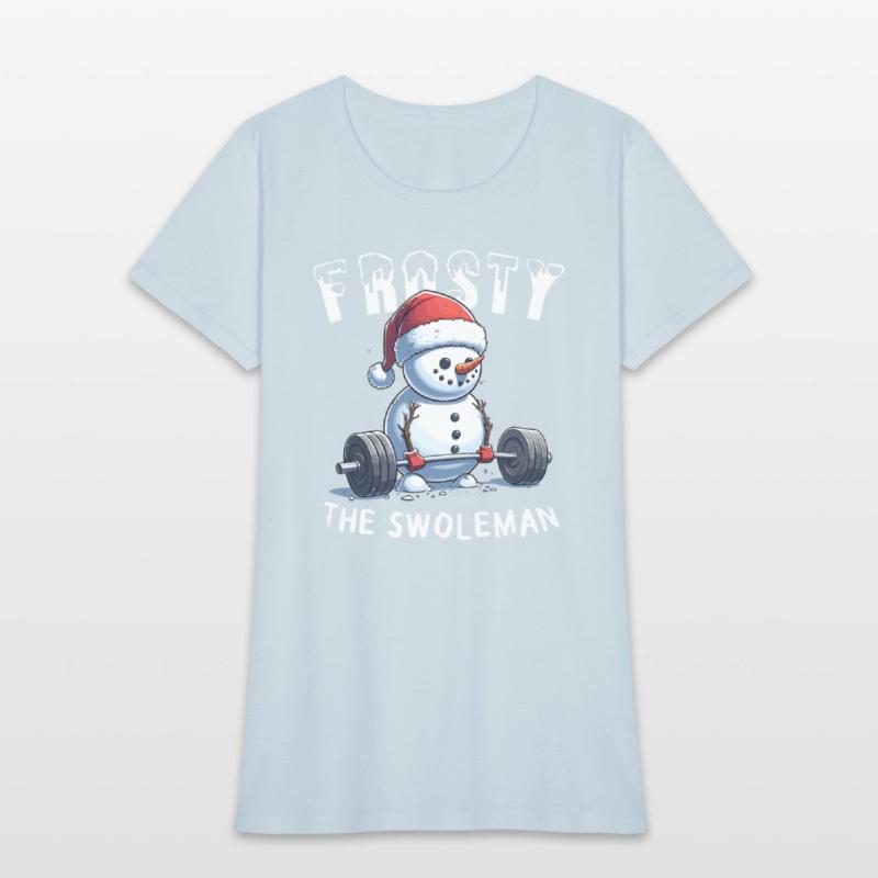 Frosty the Swoleman Christmas Funny Snowman Gym