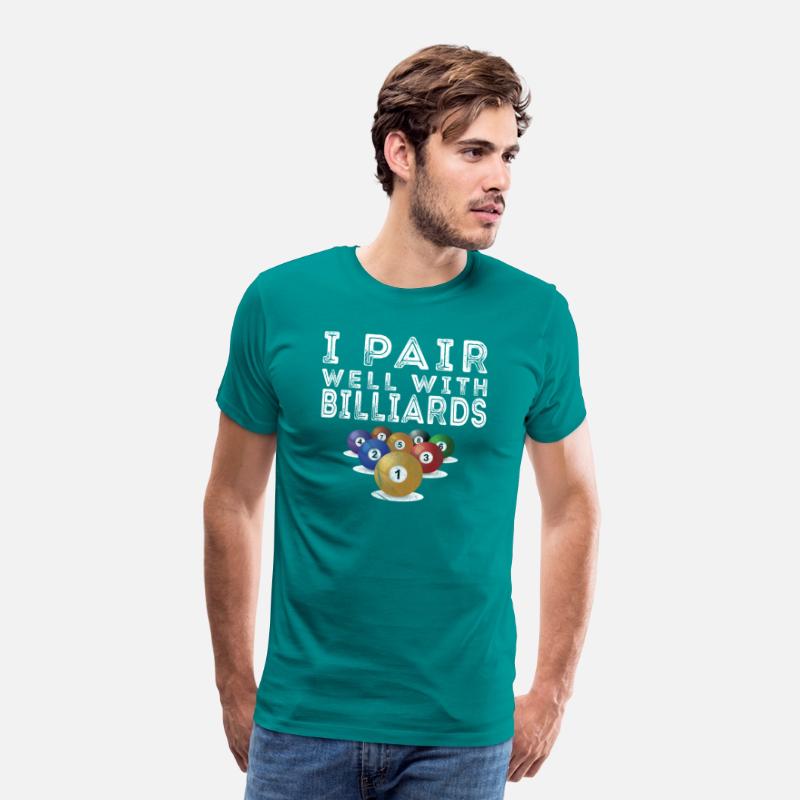 Funny Billiards I Pair Well With billiards shirt