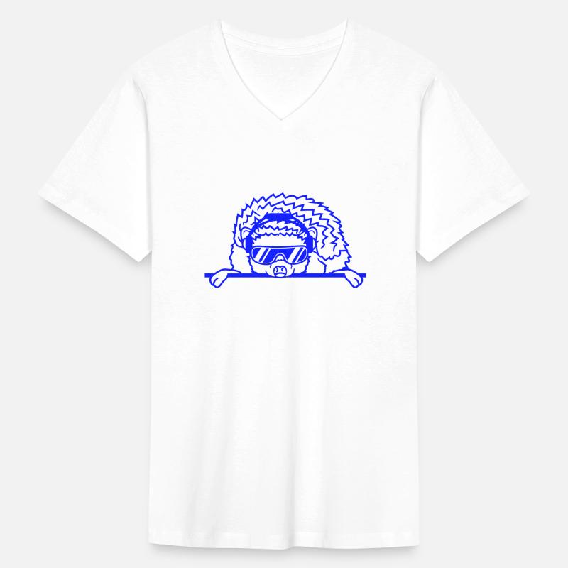 Funny Cool DJ Hedgehog Cute Party Animal Music Fun