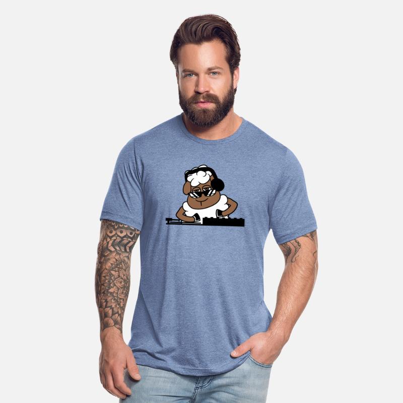 Funny Cool DJ Sheep Animal Mixing Music Party Club