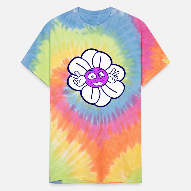 Funny Face Flower Summer Peace Victory Gesture Fun