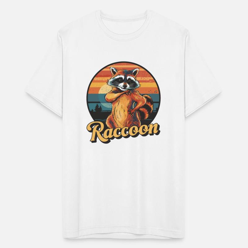 Funny Raccoon Retro Vintage
