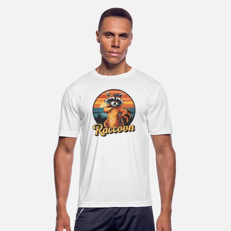 Funny Raccoon Retro Vintage