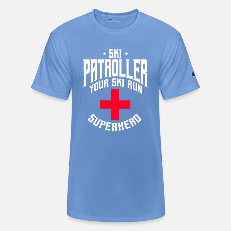 Funny Ski Patroller Slope Emergency